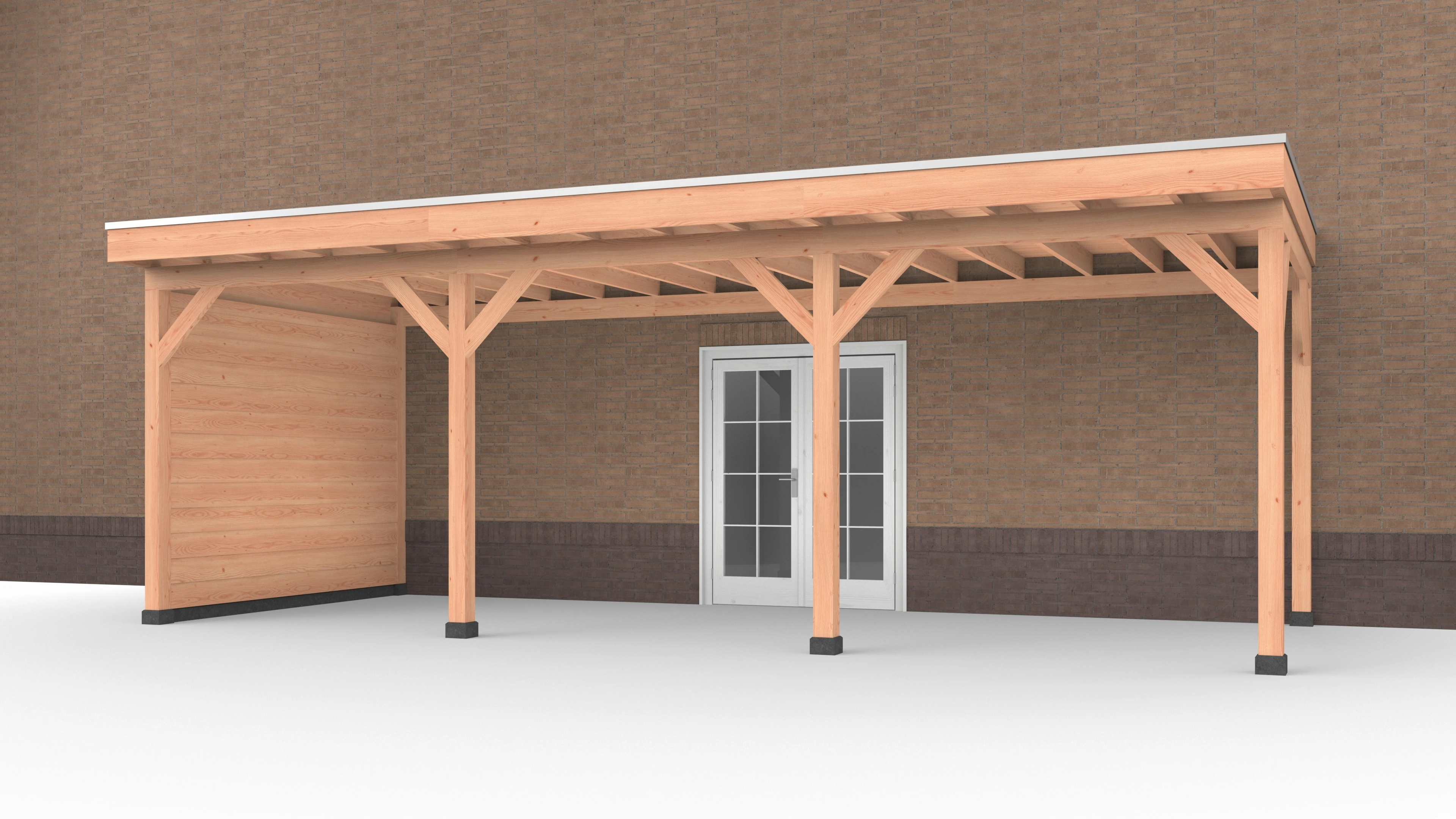 Douglas Buitenverblijf aan huis, 750 x 300, met zijwand, Westwood - Afbeelding 1